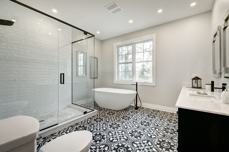 Open Concept Shower with Bench