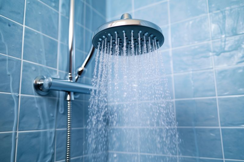 Modern Shower with Multiple Showerheads